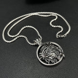 Prak Kinyued Premium Top Quality 316 Stainless Steel Silver Chain with Pendant for Men** - PRAKONLINESTORES