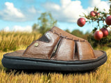 Hautton Men Geniune Leather Stylish & Comfortable Padding Slipper - PRAKONLINESTORES