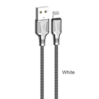 STIYA KAKU KSC 441 JIESHENG Aluminium Alloy 3.2 A High Current Speed Fast Charging & Data Sync USB Cable Compatible for iPhone 6/6S/7/7+/8/8+/10/11, iPad Air/Mini, iPod and iOS Devices