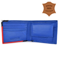 HAUTTON Men's Genuine Leather Wallet | Bi Fold Slim & Light Weight Leather Stylish Casual Wallet Purse with Card Holder Compartment | MULTI COLOR