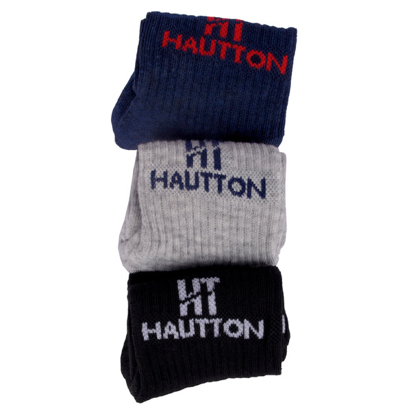 HAUTTON sports men solid mid calf ANKLE SOCKS Pack of Three