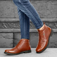 HAUTTON New Premium Geniune Leather Ankle Boots for Men