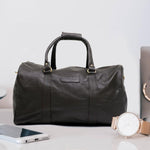 HAUTTON  Ted Taylor - I Beg To Duffel Genuine Leather Duffle Cum Gym Bag