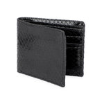 HAUTTON Men's Genuine Leather Wallet | Bi Fold Slim & Light Weight Leather Stylish Casual Wallet Purse with Card Holder Compartment | SHINY BLACK