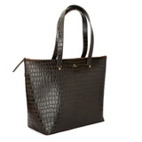HAUTTON Women's Premium Geniune Leather Large Tote Handbag | Hand-held Bag | Ladies Leather Purse with Zipper Closure.
BROWN COLOR