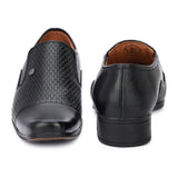 HAUTTON New Premium Formal Leather Slip on Shoes for Men (Black)
