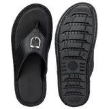 HAUTTON Men's Geniune Leather Casual Padding Slipper | Stylish & Comfortable Slippers / Sandals