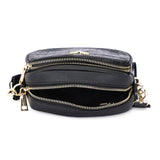 HAUTTON Genuine Leather Latest Black Ladies Sling/Travel Bag