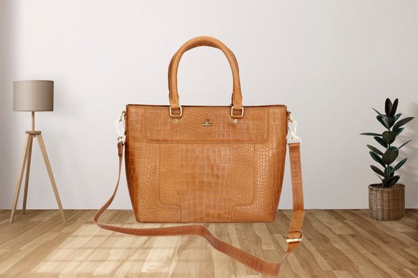 HAUTTON Women's Premium Geniune Leather Large Handbag | Hand Held Bag | Hand-held Bag | Ladies Leather Purse with Zipper Closure

Colour: Tan Brown
