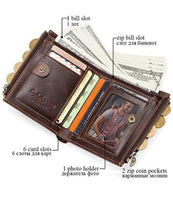 CONTACTS UNISEX  LEATHER WALLET