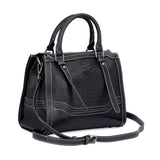 HAUTTON Women Genuine Leather Black Handbag - PRAKONLINESTORES