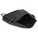 HAUTTON HAUTTON Genuine Leather Black Unisex Messenger Bag - PRAKONLINESTORES