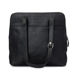 HAUTTON WOMEN TOTE CUM TRAVEL HANDBAG GENIUNE LEATHER HERITAGE COLLECTION (Black) - PRAKONLINESTORES