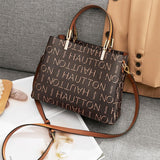 HAUTTON Leather Classic Tote Handbag With Double Shoulder Strap for Women & Girls | Tote & Shoulder Bags for Daily Office Use | Dark Brown - PRAKONLINESTORES