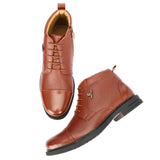 HAUTTON New Premium Geniune Leather Ankle Chain Boots for Men - PRAKONLINESTORES