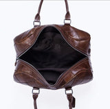 HAUTTON GENIUNE LEATHER TRAVEL LUXURY BAG UNISEX COLLECTION - PRAKONLINESTORES