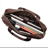 HAUTTON GENIUNE LEATHER LAPTOP CUM OFFICE PREMIUM COLLECTION BAG - PRAKONLINESTORES