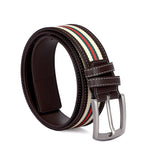 HAUTTON GENIUNE LEATHER BELT FASHION EVER STRIPE COLLECTION EXCLUSIVELY FOR BOYS/MEN - PRAKONLINESTORES