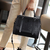 HAUTTON Women Genuine Leather Black Handbag - PRAKONLINESTORES