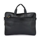 HAUTTON Men's Geniune Leather Padded Laptop Messenger Bag | Carry Handles with Adjustable Strap Bag | 16 x 12 Inches - PRAKONLINESTORES