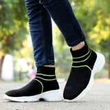 HAUTTON Men's Stylish Light - Weight Breathable Casual Sneakers | Ultra Soft Padding Socks Slip - On Running & Gym Shoes - PRAKONLINESTORES