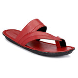 HAUTTON Men's Geniune Leather Casual Padding Slipper | Stylish & Comfortable Slippers / Sandals - PRAKONLINESTORES