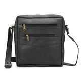 HAUTTON Genuine Leather Black Unisex Messenger Bag - PRAKONLINESTORES