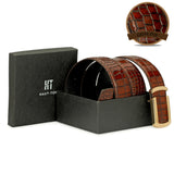 HAUTTON GENIUNE LEATHER MEN BELT BY PRAK - PRAKONLINESTORES