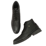 HAUTTON Men Black Ankle Length Boots - PRAKONLINESTORES