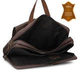 HAUTTON UNISEX LARGE GENIUNE LEATHER HERITAGE COLLECTION CUM OFFICE LAPTOP MULTI PURPOSE LEATHER BAG� - PRAKONLINESTORES