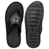 HAUTTON Men's Geniune Leather Casual Padding Slipper | Stylish & Comfortable Slippers / Sandals - PRAKONLINESTORES