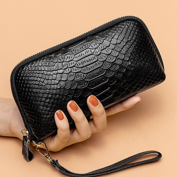 HAUTTON Geniune Leather Premium Long Wallet CUN Hand Purse for Women/Girls - PRAKONLINESTORES