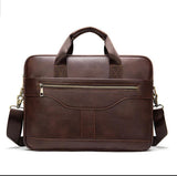 HAUTTON GENIUNE LEATHER LAPTOP CUM OFFICE PREMIUM COLLECTION BAG - PRAKONLINESTORES