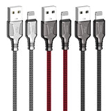 STIYA KAKU KSC 441 JIESHENG Aluminium Alloy 3.2 A High Current Speed Fast Charging & Data Sync USB Cable Compatible for iPhone 6/6S/7/7+/8/8+/10/11, iPad Air/Mini, iPod and iOS Devices - PRAKONLINESTORES