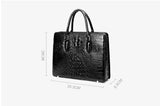 HAUTTON GENIUNE CROCODILE LEATHER PREMIUM TOP QUALITY MEN BREIGCASE CUM OFFICE HANDBAG - PRAKONLINESTORES