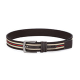 HAUTTON GENIUNE LEATHER BELT FASHION EVER STRIPE COLLECTION EXCLUSIVELY FOR BOYS/MEN - PRAKONLINESTORES