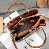 HAUTTON Leather Classic Tote Handbag With Double Shoulder Strap for Women & Girls | Tote & Shoulder Bags for Daily Office Use | Dark Brown - PRAKONLINESTORES