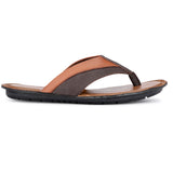 HAUTTON Men's Geniune Leather Stylish Padding Slipper | Casual & Comfortable Slippers / Sandals - PRAKONLINESTORES