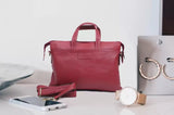 HAUTTON GENIUNE LEATHER OFFICE CUM LAPTOP BAG FOR UNISEX Waterproof Laptop Sleeve/Cover. - PRAKONLINESTORES
