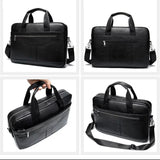 HAUTTON GENIUNE LEATHER LAPTOP CUM OFFICE PREMIUM COLLECTION BAG - PRAKONLINESTORES