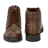 HAUTTON Men Black Ankle Length Boots - PRAKONLINESTORES