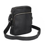 HAUTTON HAUTTON Genuine Leather Black Unisex Messenger Bag - PRAKONLINESTORES