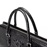 HAUTTON GENIUNE CROCODILE LEATHER PREMIUM TOP QUALITY MEN BREIGCASE CUM OFFICE HANDBAG - PRAKONLINESTORES