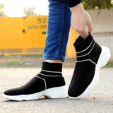 HAUTTON Men's Stylish Light - Weight Breathable Casual Sneakers | Ultra Soft Padding Socks Slip - On Running & Gym Shoes - PRAKONLINESTORES