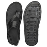 HAUTTON Men's Geniune Leather Stylish Padding Slipper | Casual & Comfortable Slippers / Sandals - PRAKONLINESTORES