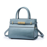 HAUTTON PREMIUM COLLECTION GENIUNE LEATHER HANDBAG BLUE SERIES FOR WOMEN - PRAKONLINESTORES