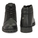 HAUTTON Men Black Ankle Length Boots - PRAKONLINESTORES