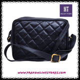 HAUTTON GENIUNE LEATHER SLING CUM TRAVEL MULTI UTILITY BAG FOR UNISEX - PRAKONLINESTORES