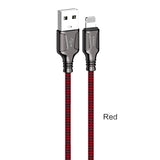 STIYA KAKU KSC 441 JIESHENG Aluminium Alloy 3.2 A High Current Speed Fast Charging & Data Sync USB Cable Compatible for iPhone 6/6S/7/7+/8/8+/10/11, iPad Air/Mini, iPod and iOS Devices - PRAKONLINESTORES