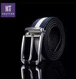 HAUTTON GENUINE LEATHER MEN BELT STRIPES COOL COLLECTION - PRAKONLINESTORES